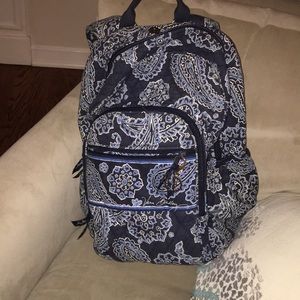vera bradley blue paisley backpack